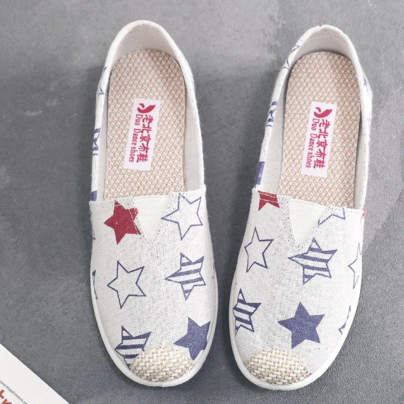 Stylish Women's Cloth Spring Comfortable Soft Canvas Shoes