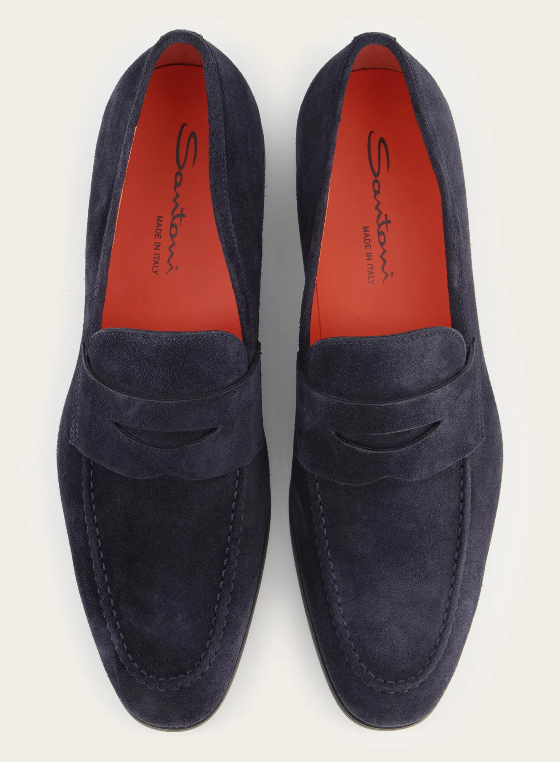 Suède penny loafers