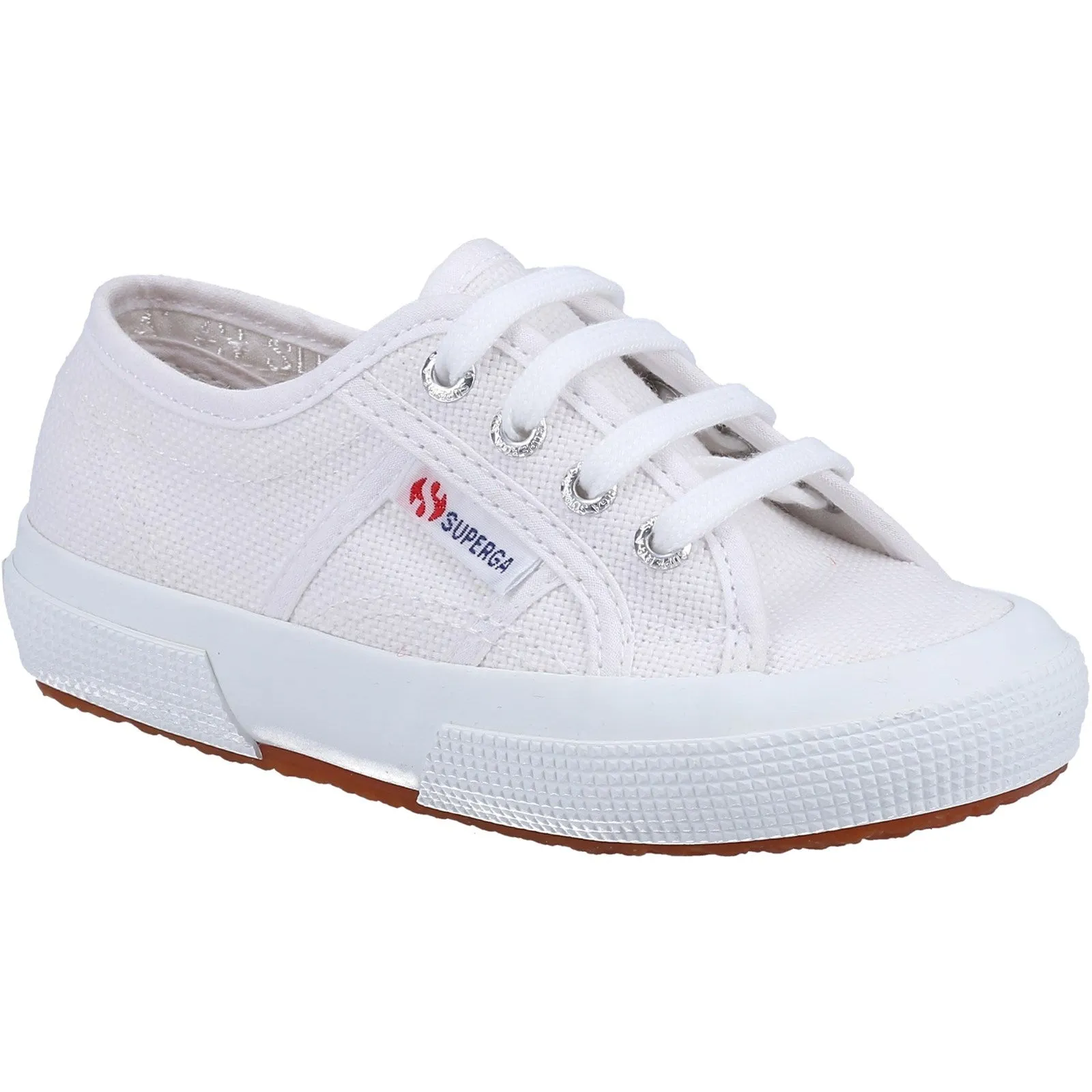 Superga 2750 Jcot Classic Girls Boys White Canvas Shoe