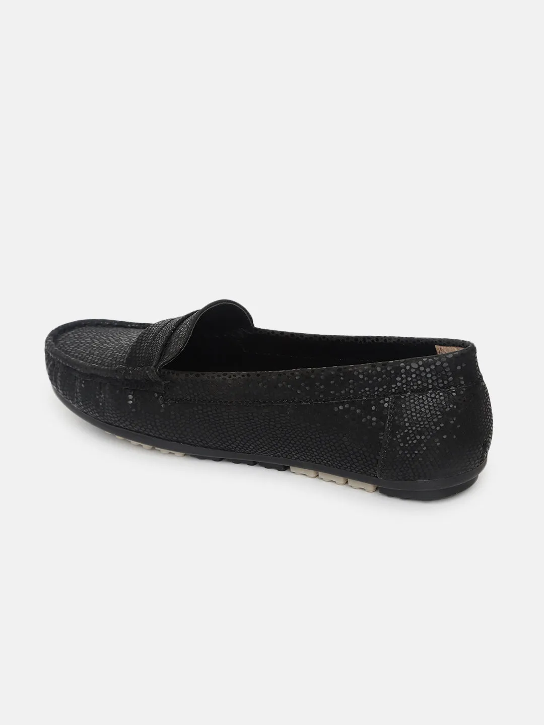 Textured PU Penny Loafers