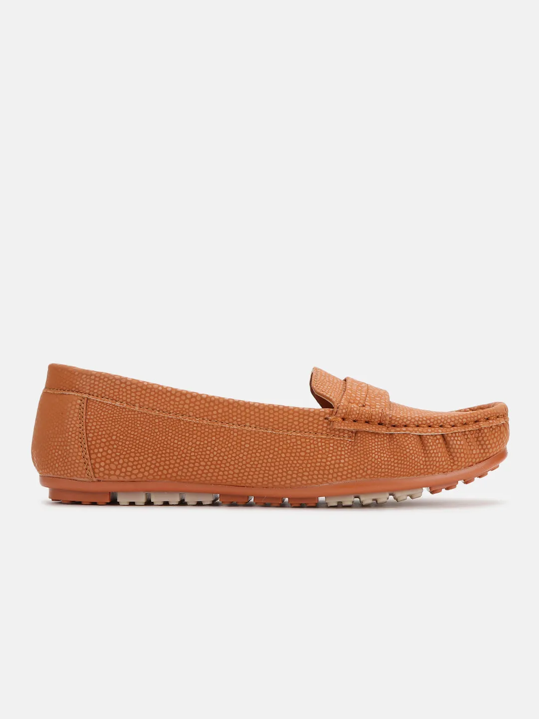 Textured PU Penny Loafers