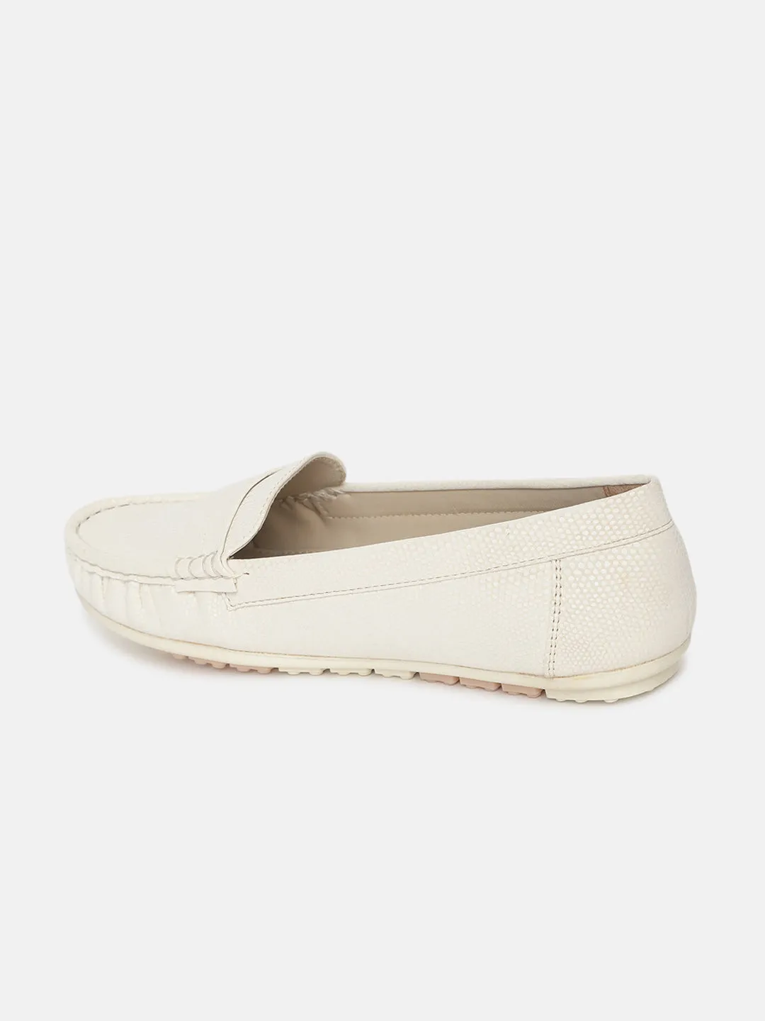 Textured PU Penny Loafers