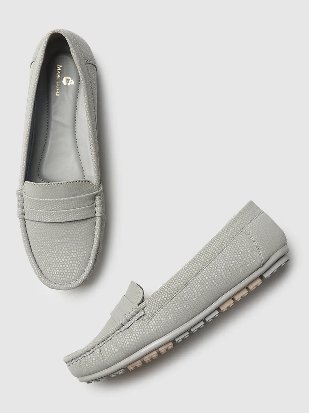 Textured PU Penny Loafers