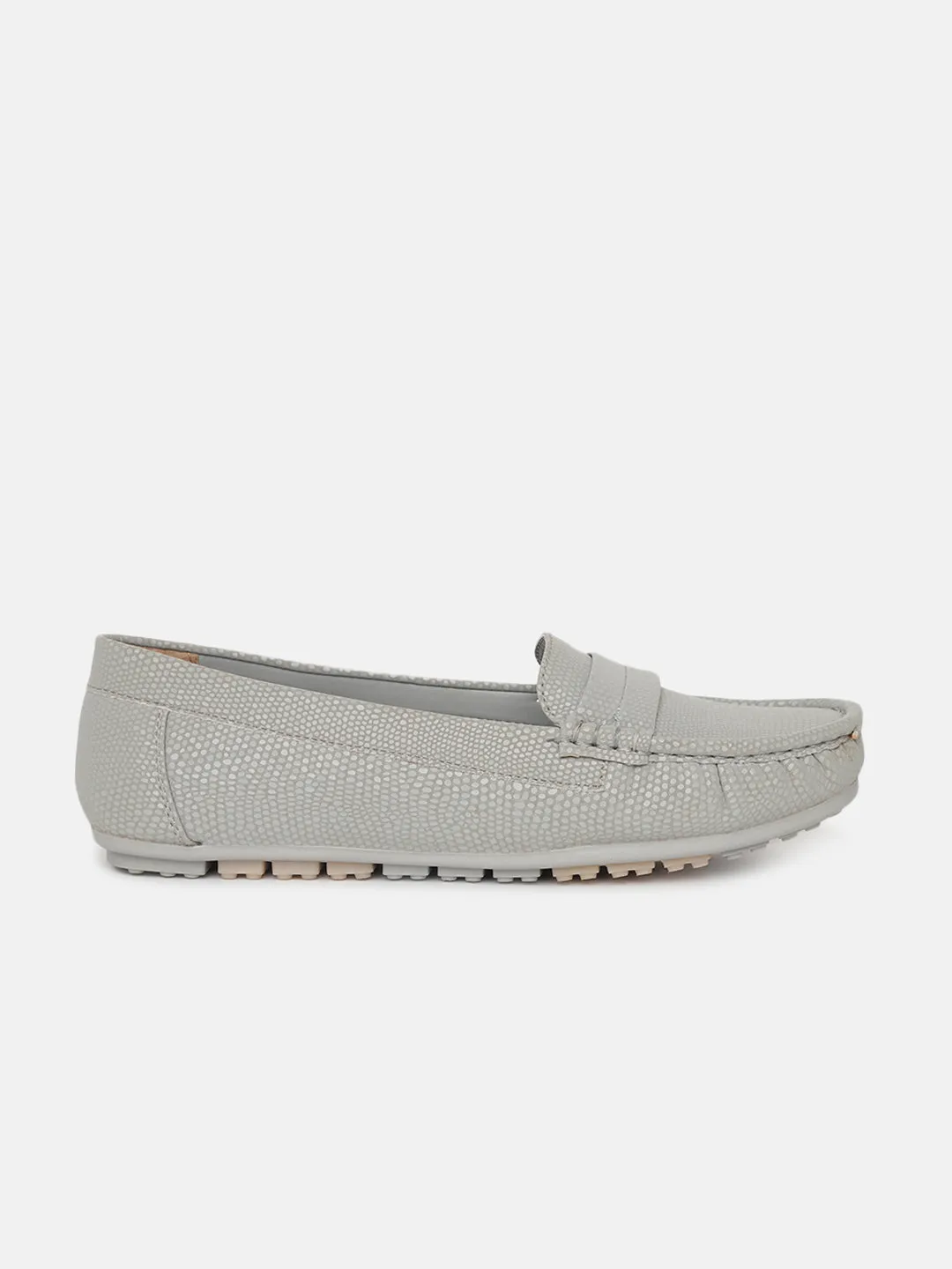 Textured PU Penny Loafers