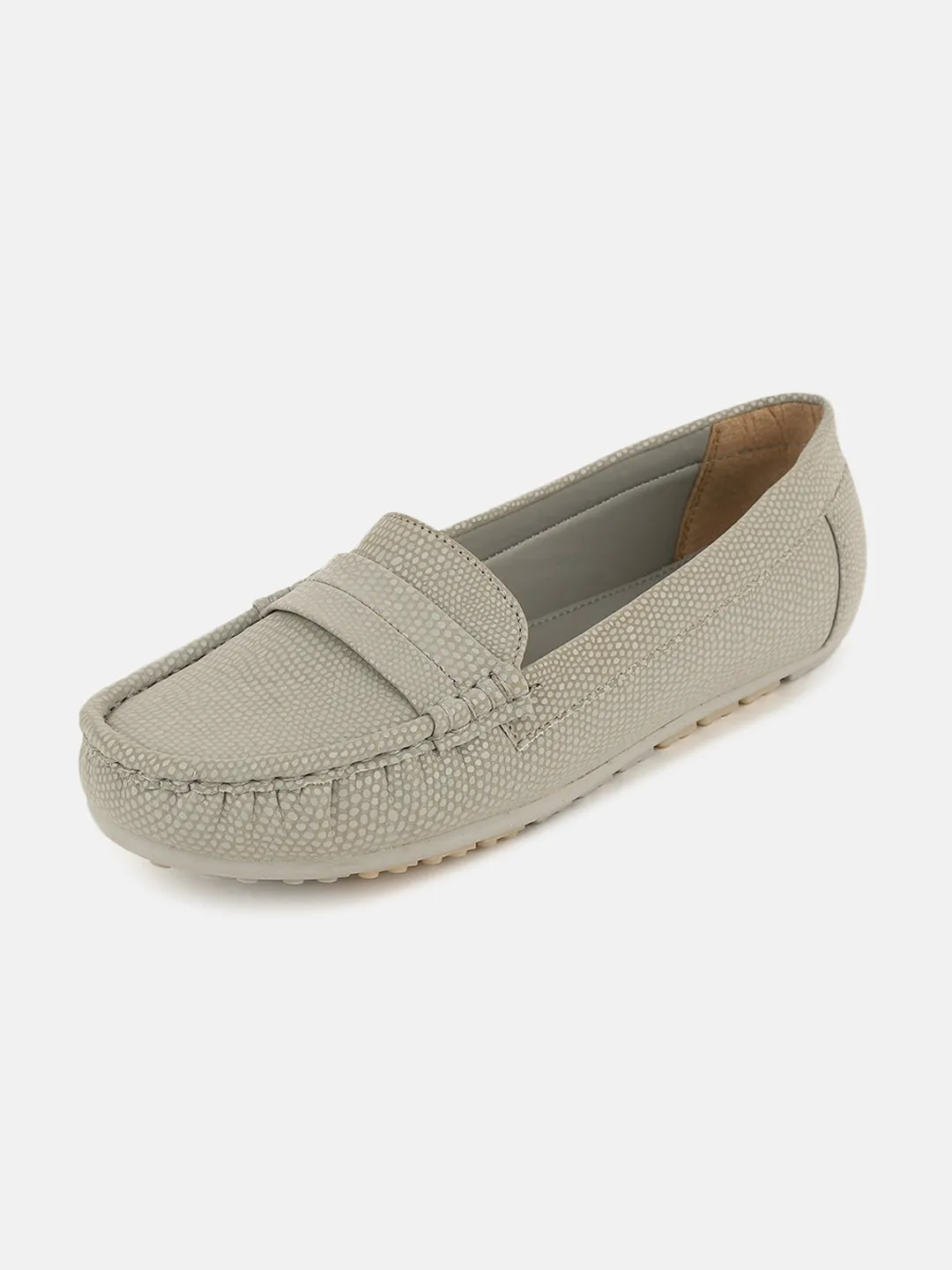 Textured PU Penny Loafers