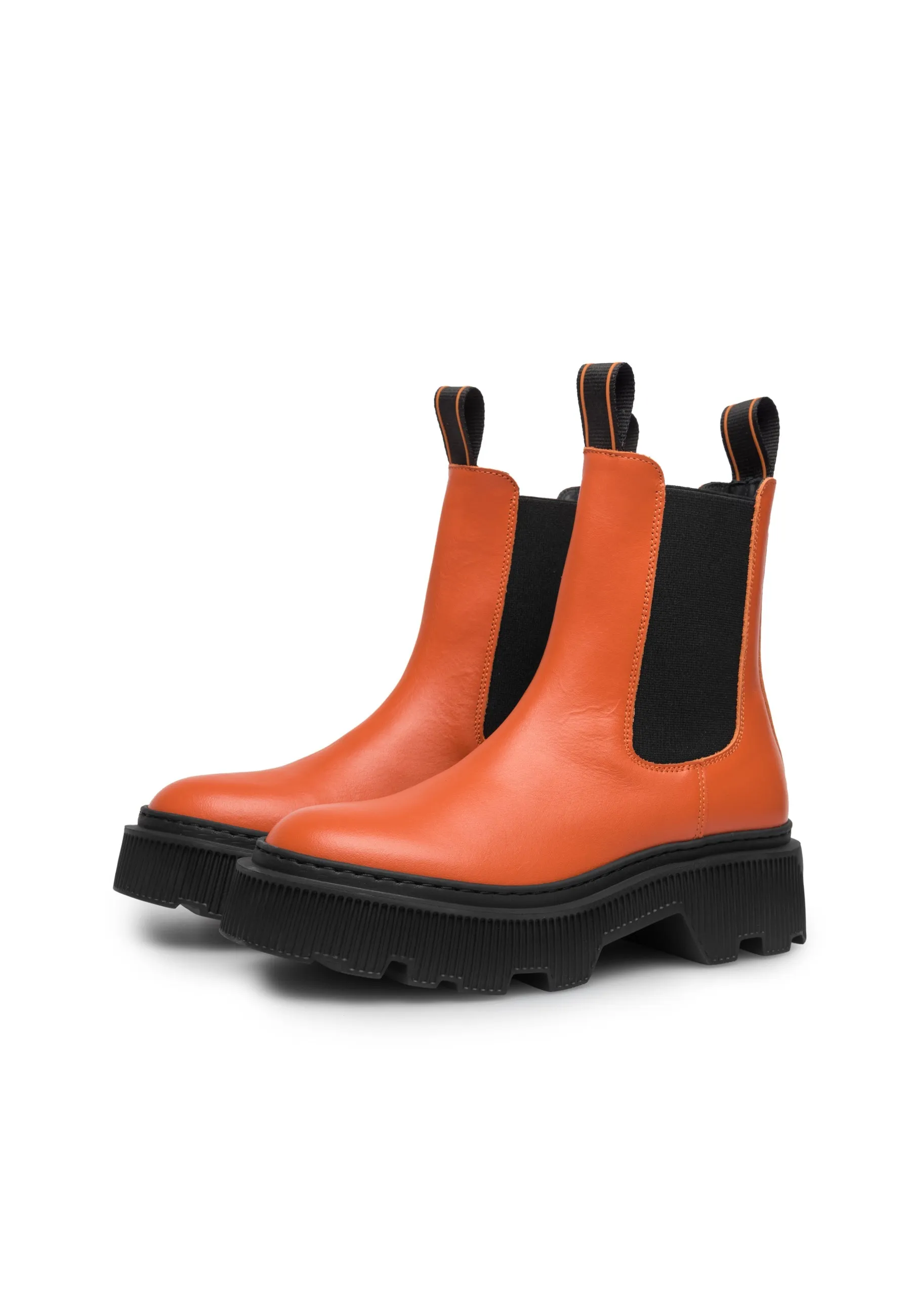 Trixy Orange Chelsea Boots