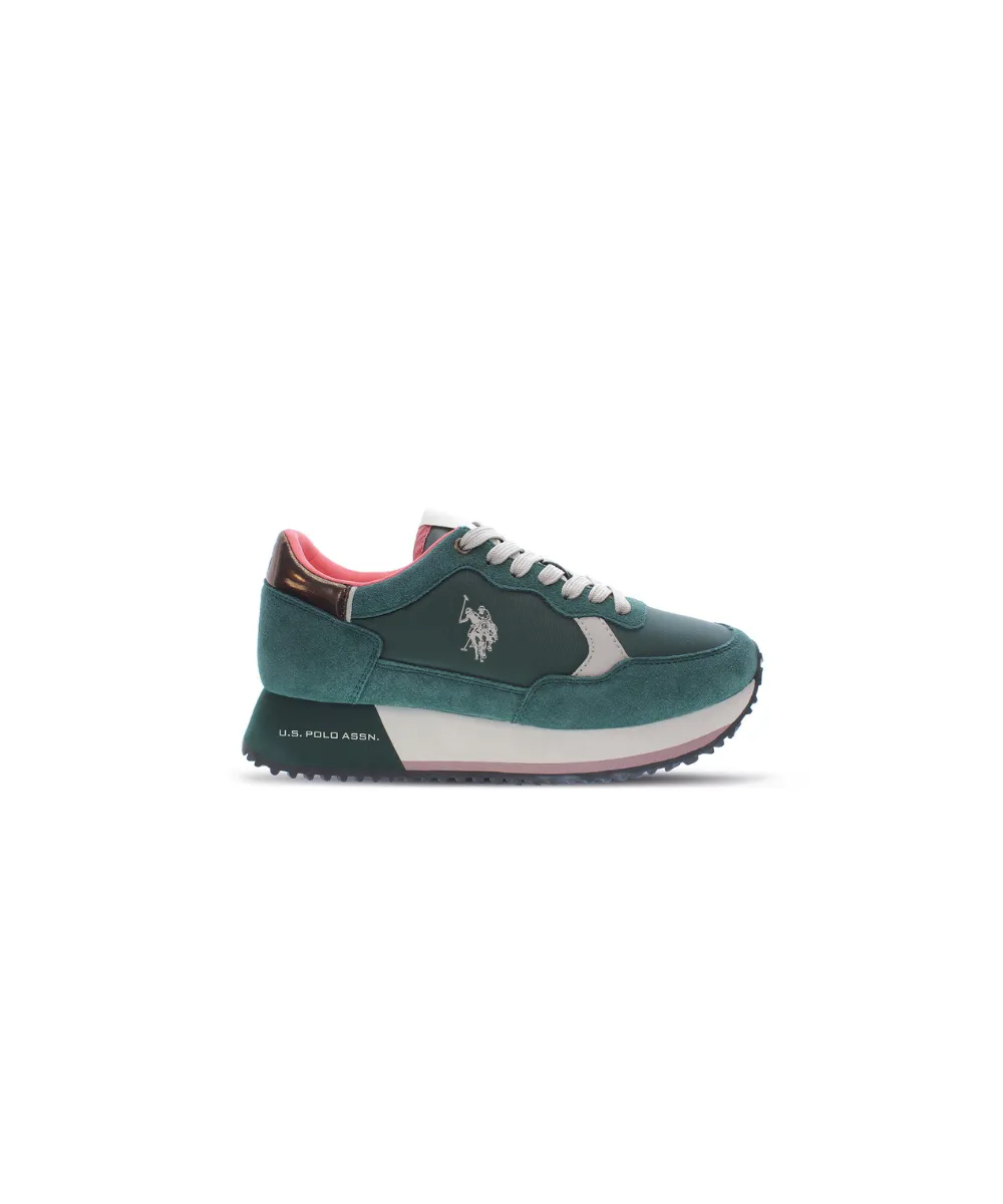 US POLO WOMEN'S SUEDE RUNNING SHOES