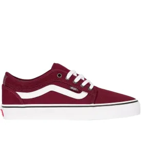 Vans Chukka Low Sidestripe Skate Shoes - Port/White