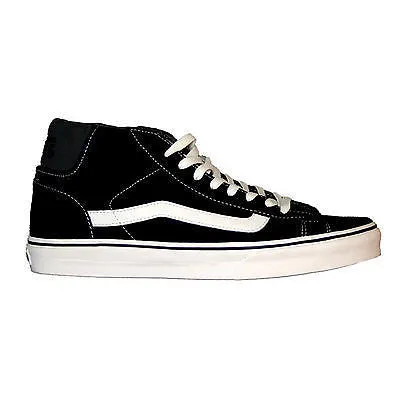 Vans - Mid Skool 77 Men's Trainer Black/Marshmallow Shoes SALE