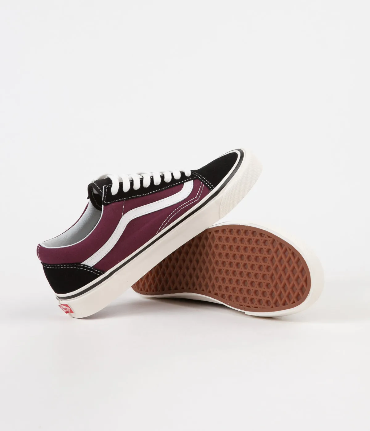 Vans Old Skool 36 DX Anaheim Factory Shoes - Black / OG Burgundy