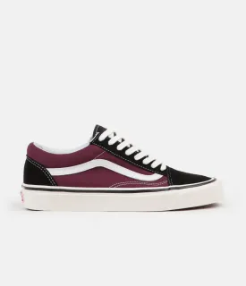 Vans Old Skool 36 DX Anaheim Factory Shoes - Black / OG Burgundy