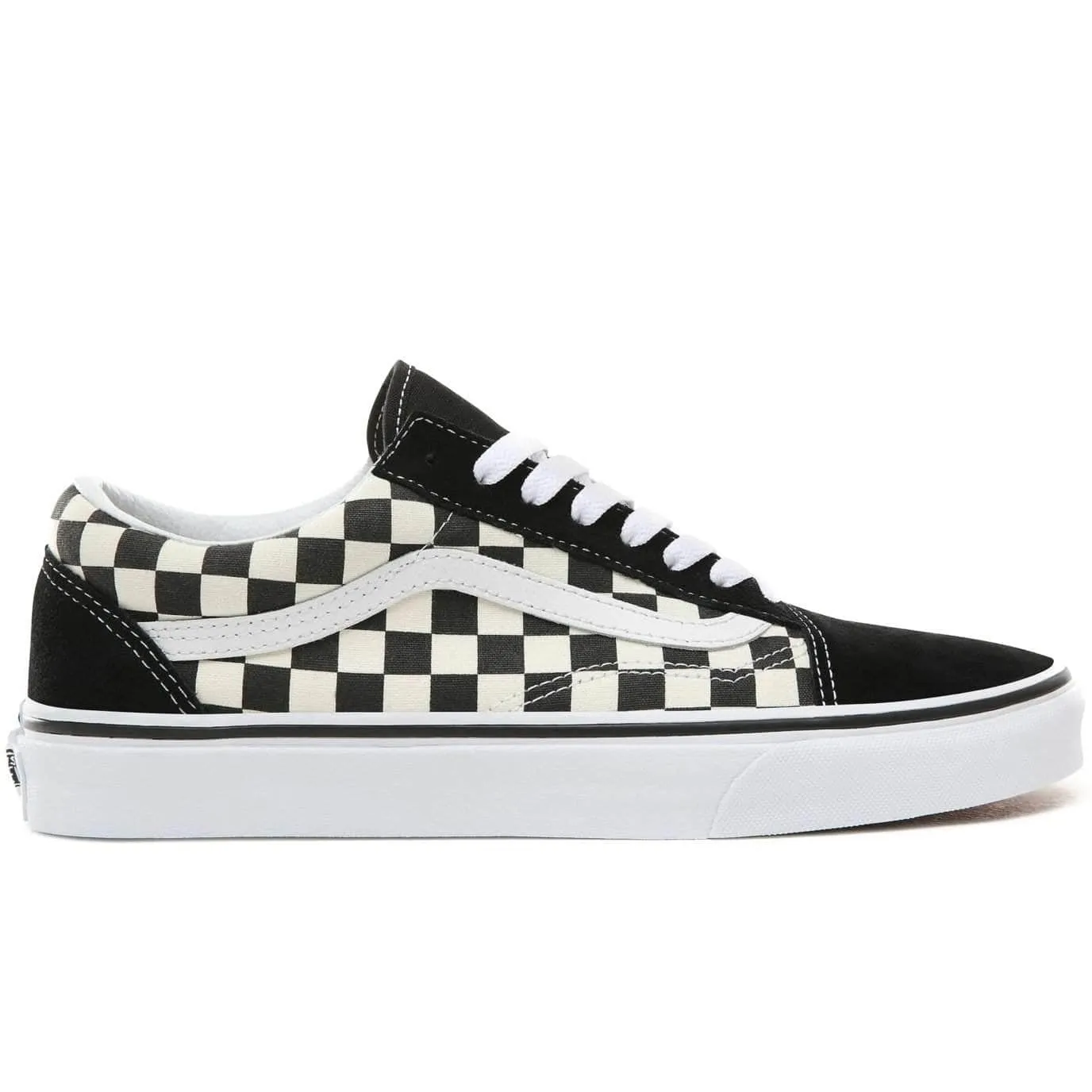 Vans Old Skool Skate Shoes - (Primary Check) Black/White