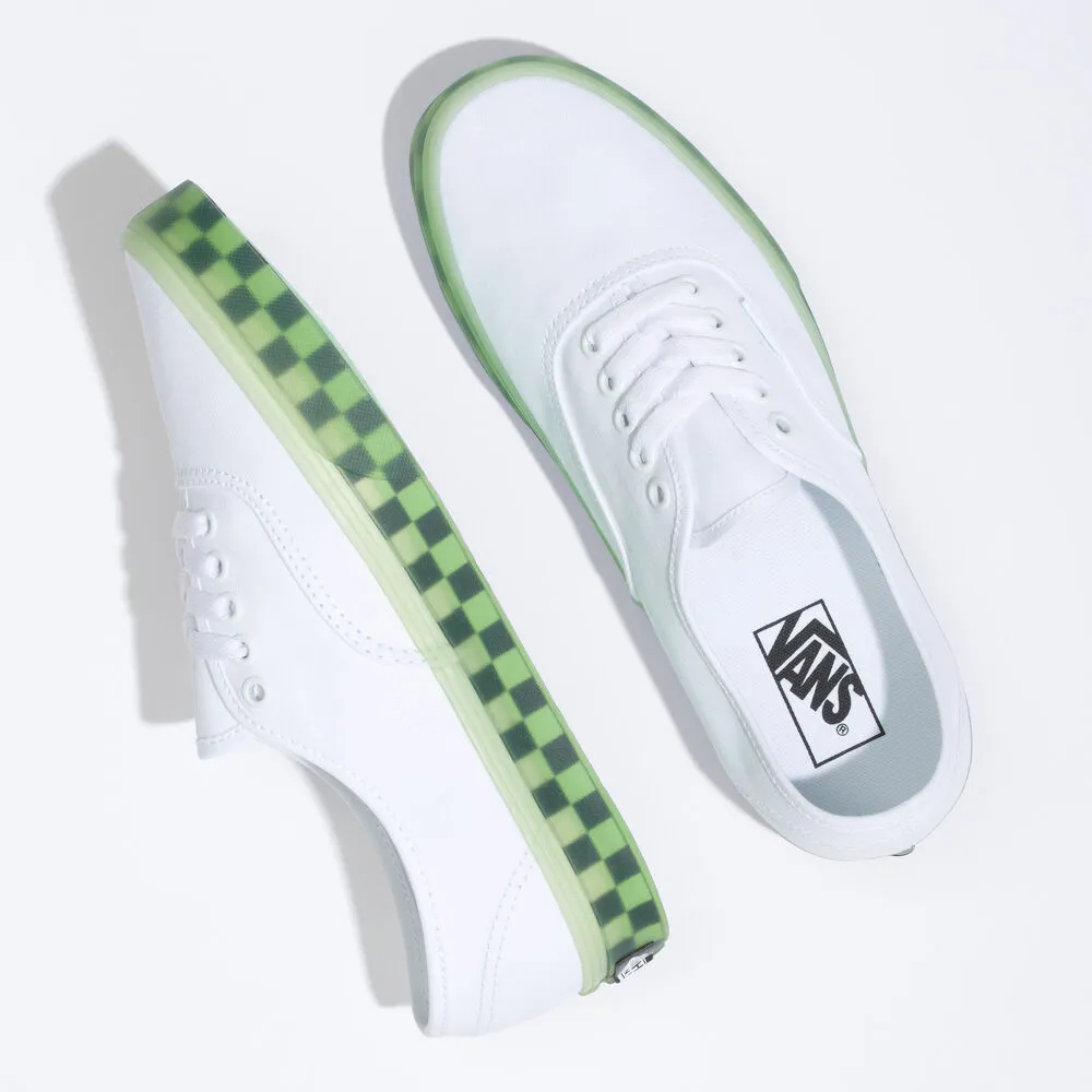 Vans Unisex Translucent Authentic Shoes - True White / Green Ash