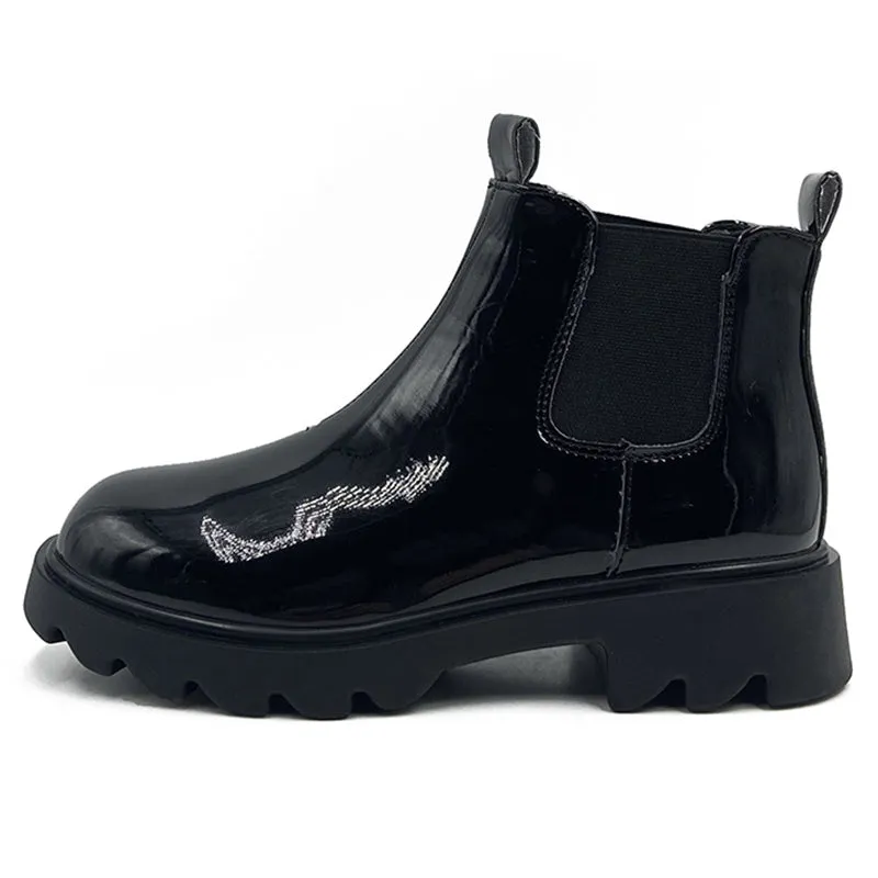 Warm Slip on Platform Waterproof Ankle Boots