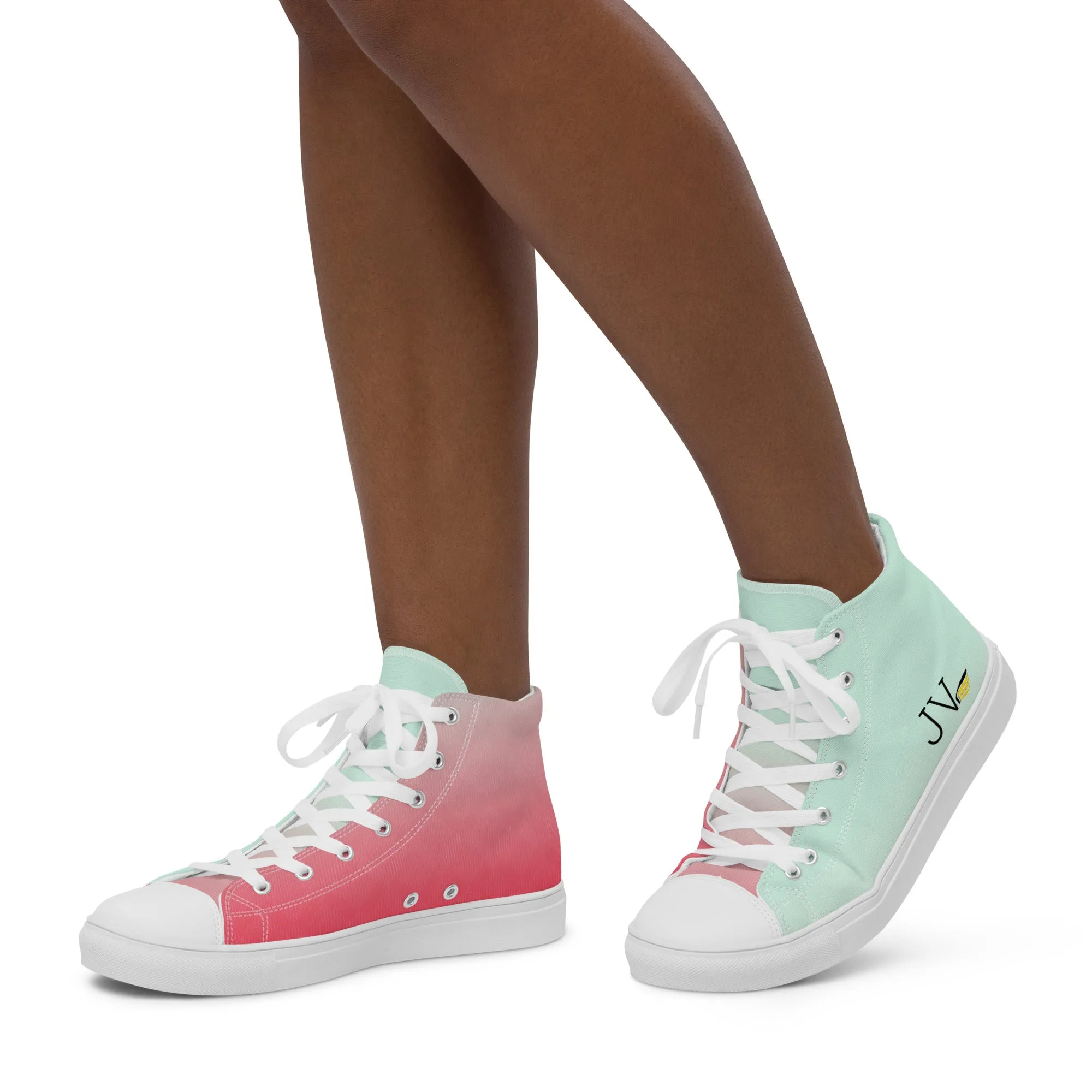 Women’s high top canvas shoes