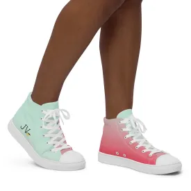 Women’s high top canvas shoes