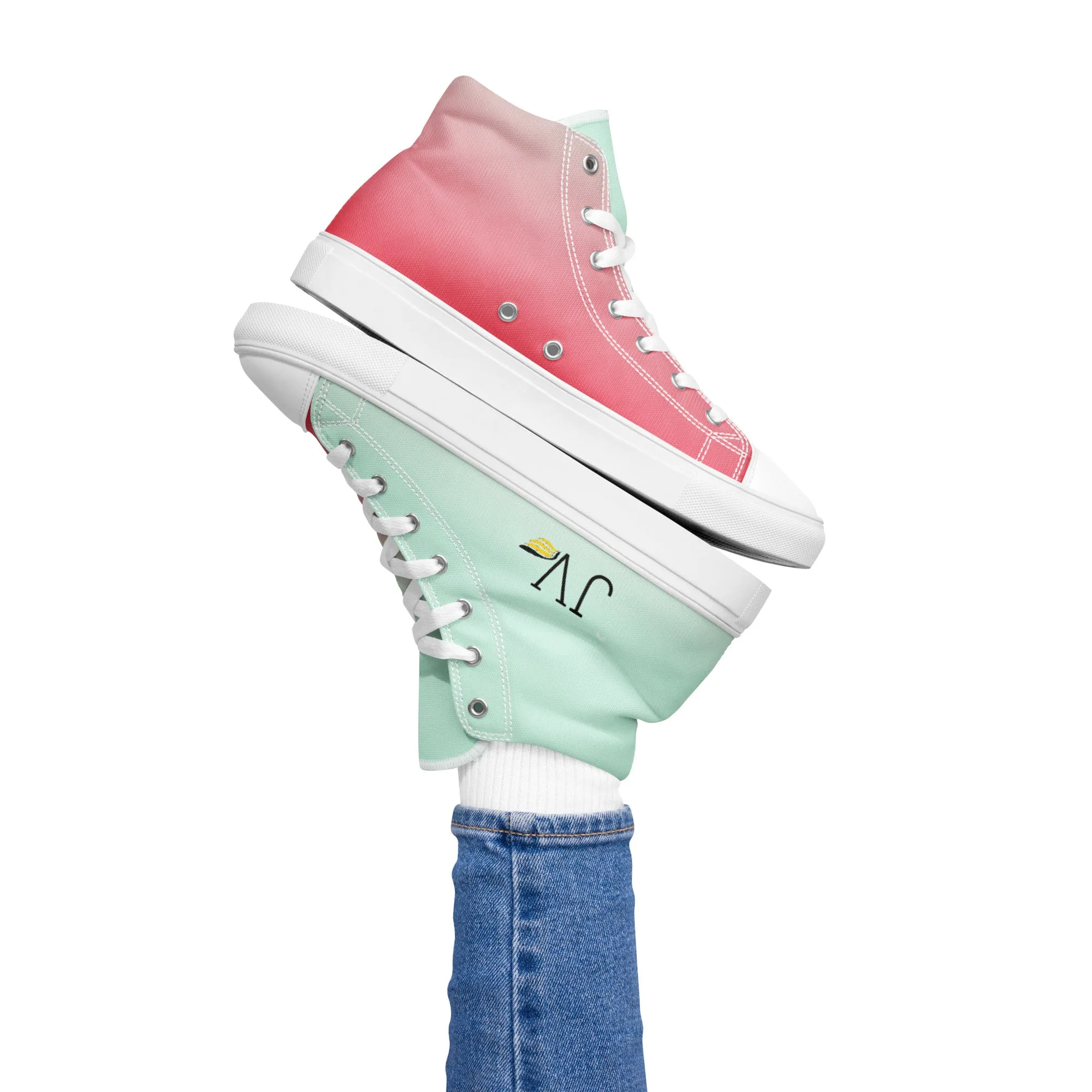 Women’s high top canvas shoes