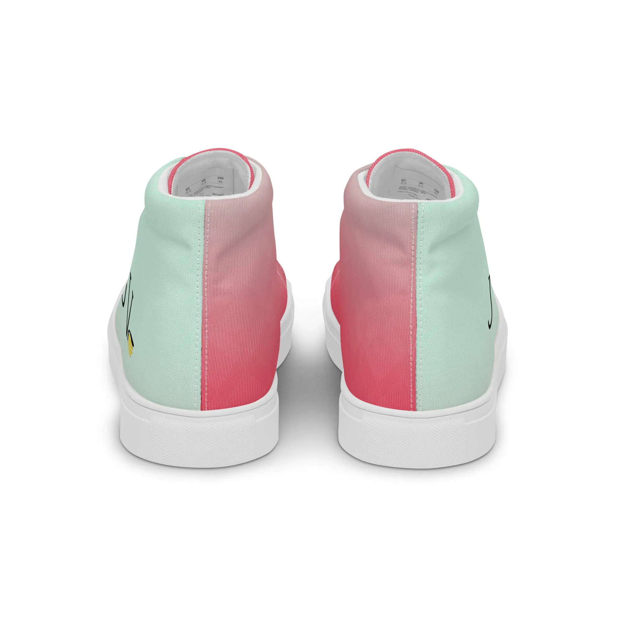 Women’s high top canvas shoes